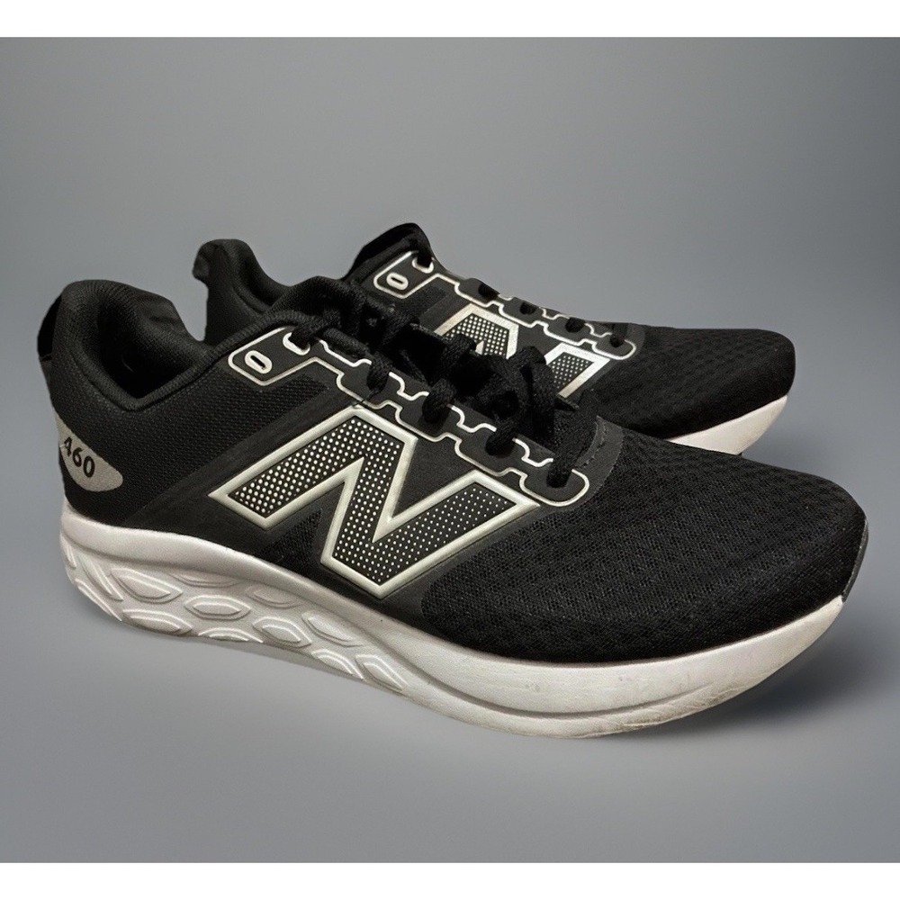 New Balance 460 V4 Mens 8.5 Black White Running Sneakers W460LK4